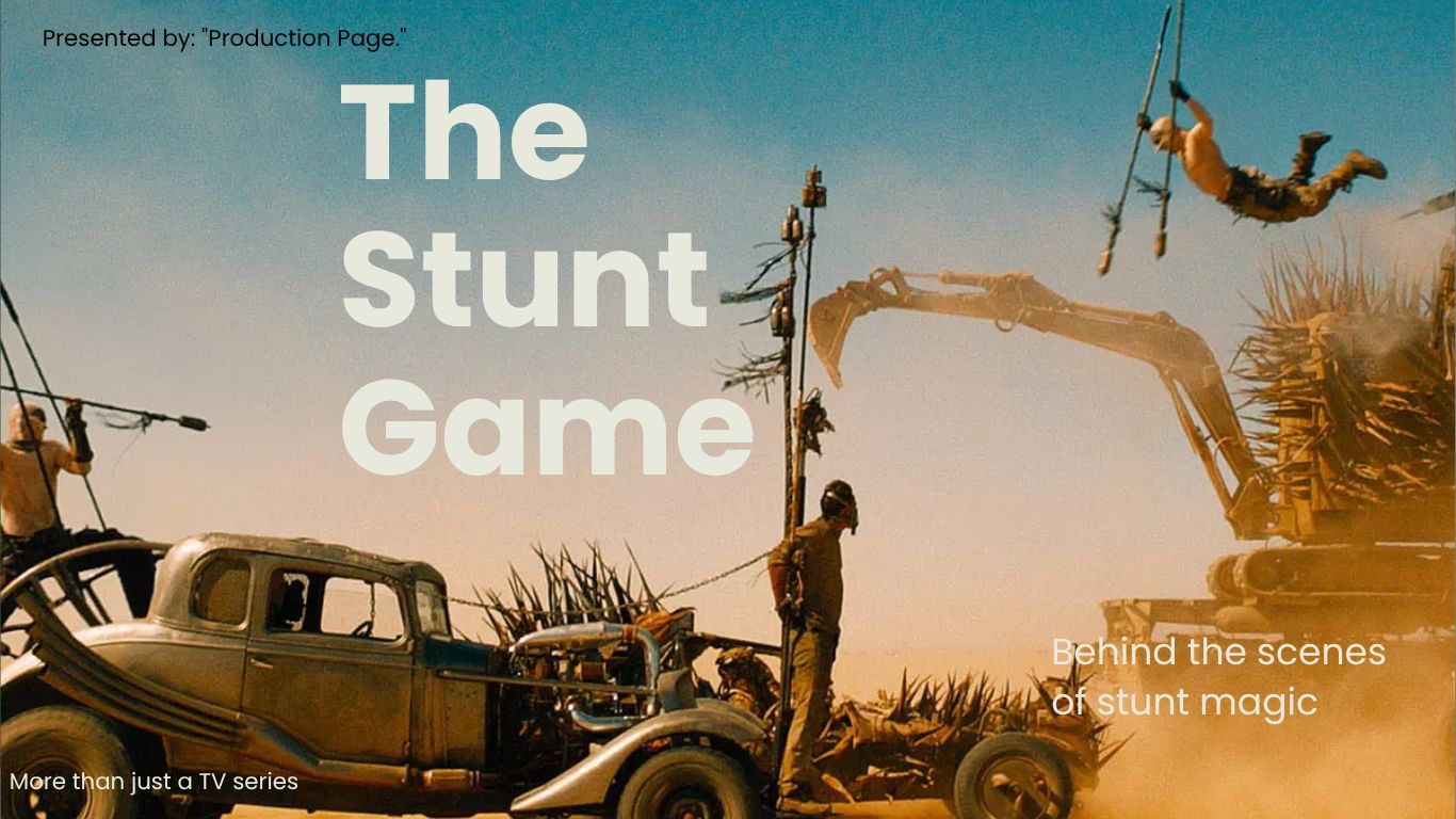 The Stunt Game — television series key art